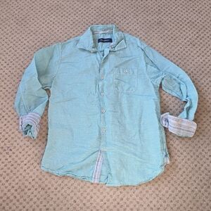 Tommy bahama linen and tencel button down